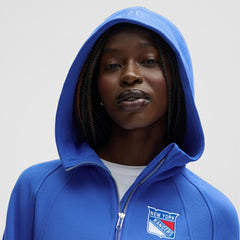NHL Blue|Blue New York Rangers lululemon Women's Scuba Oversized Half-Zip Hoodie