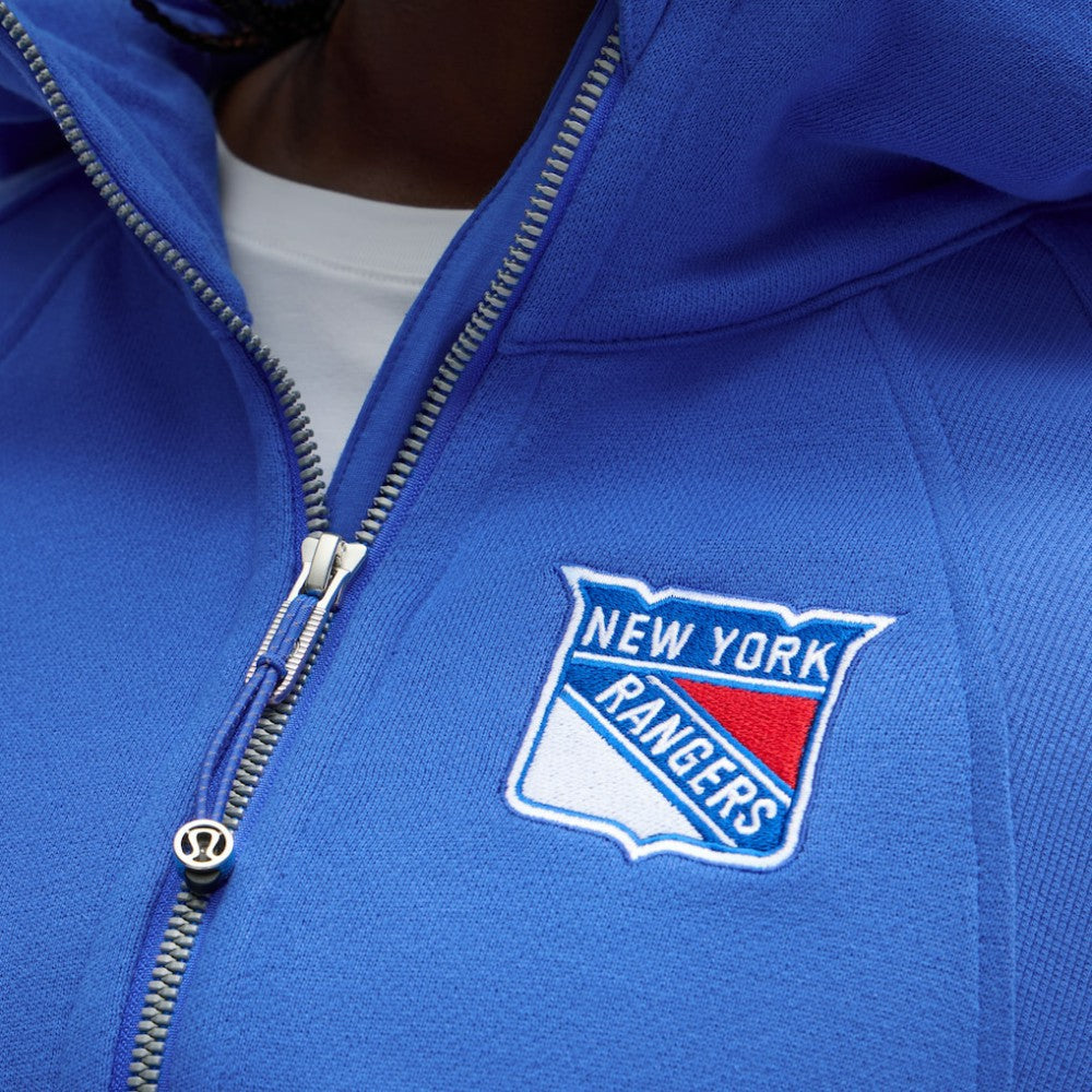 NHL Blue|Blue New York Rangers lululemon Women's Scuba Oversized Half-Zip Hoodie