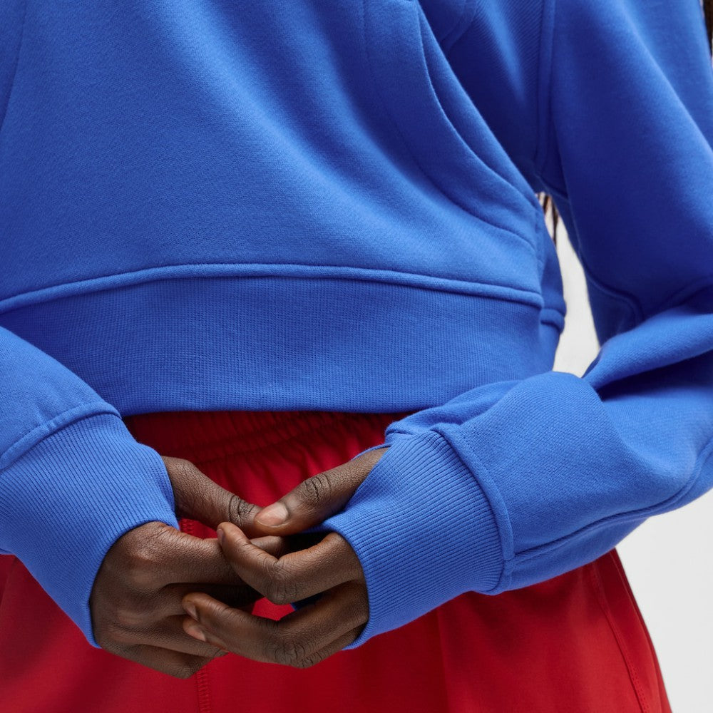 NHL Blue|Blue New York Rangers lululemon Women's Scuba Oversized Half-Zip Hoodie