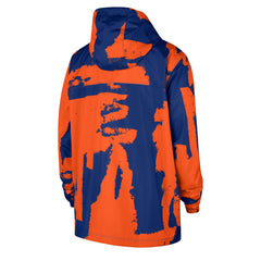 NBA New York Knicks Courtside Club Premium Woven Full-Zip Hooded Jacket