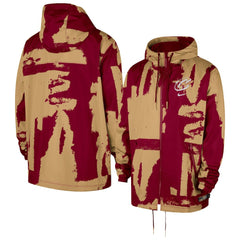 NBA Cleveland Cavaliers Courtside Club Premium Woven Full-Zip Hooded Jacket sale