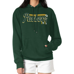 Starter Women's Groovy Script Pullover Hoodie - Green Bay Packers
