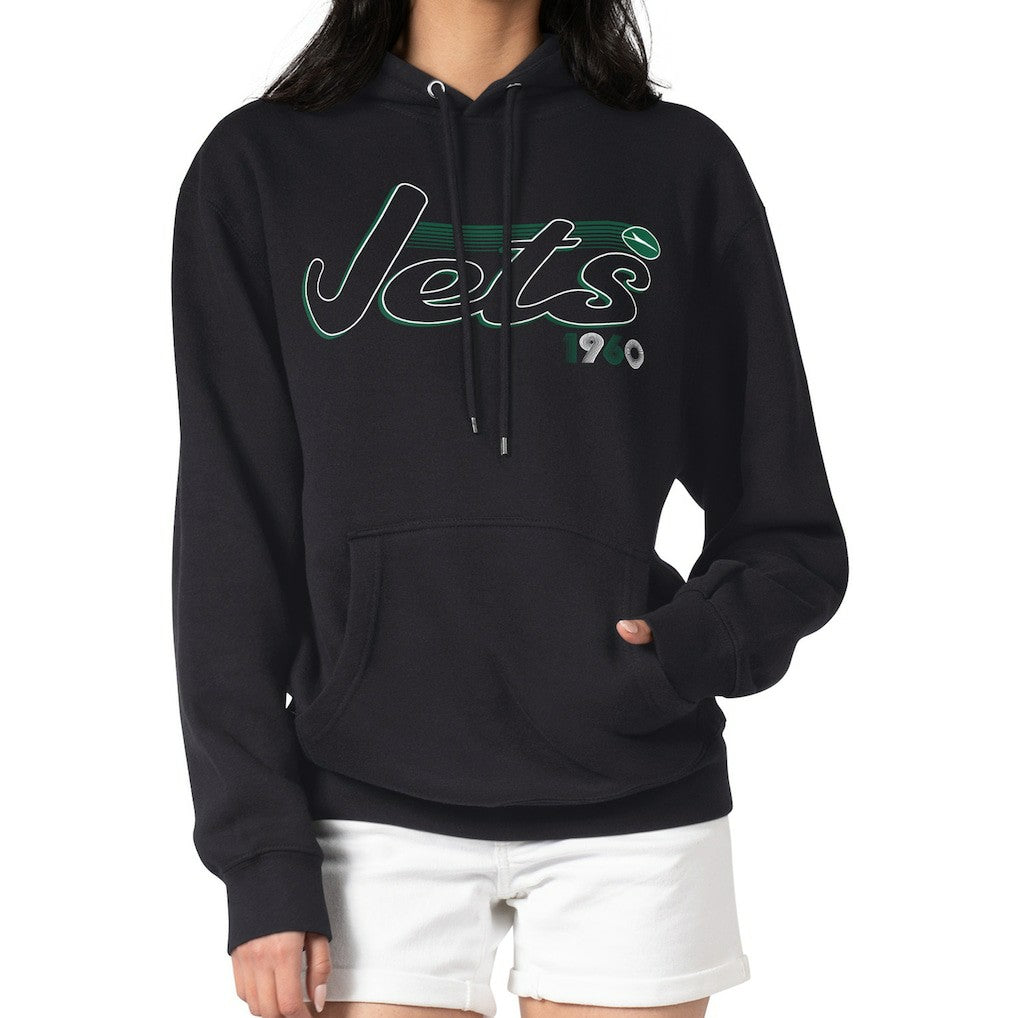 Starter Women's Groovy Script Pullover Hoodie - New York Jets