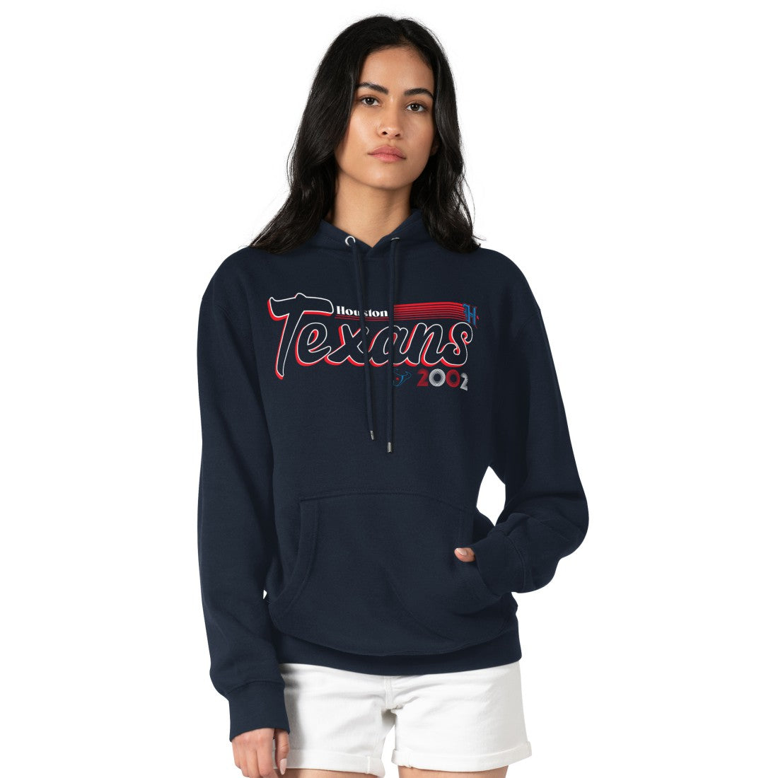 Starter Women's Groovy Script Pullover Hoodie - Houston Texans