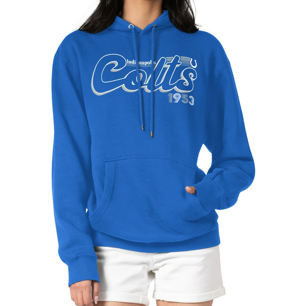 Starter Women's Groovy Script Pullover Hoodie - Indianapolis Colts