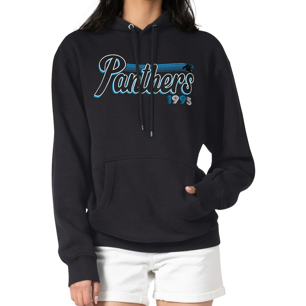 Starter Women's Groovy Script Pullover Hoodie - Carolina Panthers
