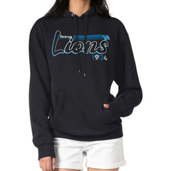 Starter Women's Groovy Script Pullover Hoodie - Detroit Lions