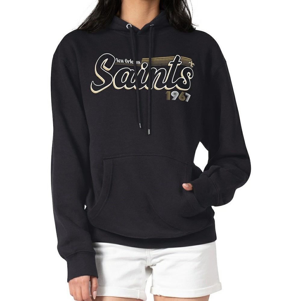 Starter Women's Groovy Script Pullover Hoodie - New Orleans Saints