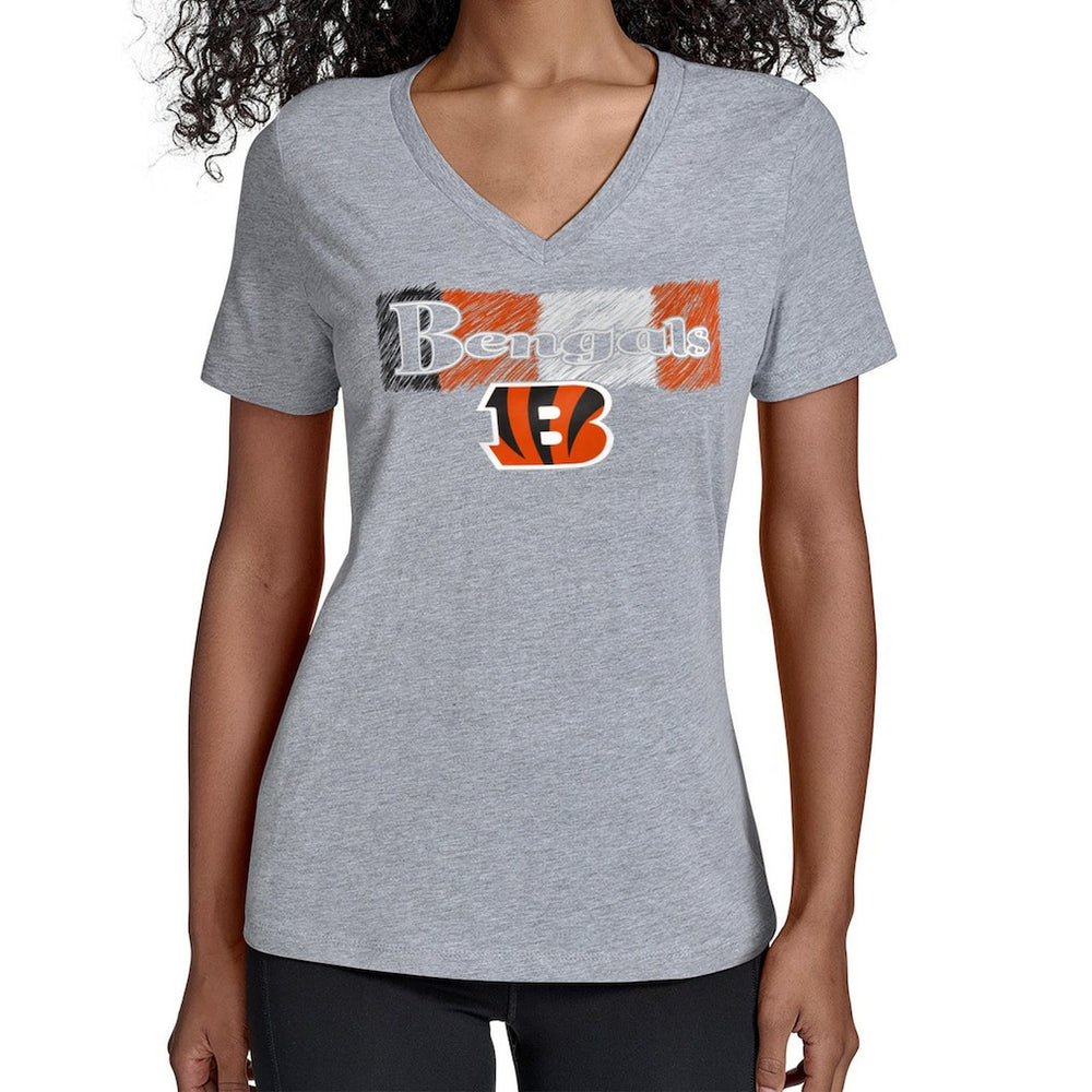 Starter Women's Color Shading V-Neck T-Shirt - Cincinnati Bengals