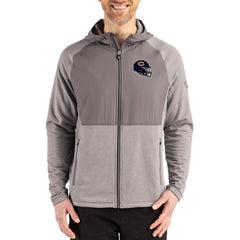 Cutter & Buck Peshastin Eco Fleece Recycled Raglan Full-Zip Tri-Blend Hybrid Jacket - Chicago Bears