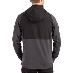 Cutter & Buck Peshastin Eco Fleece Recycled Raglan Full-Zip Tri-Blend Hybrid Jacket - Las Vegas Raiders