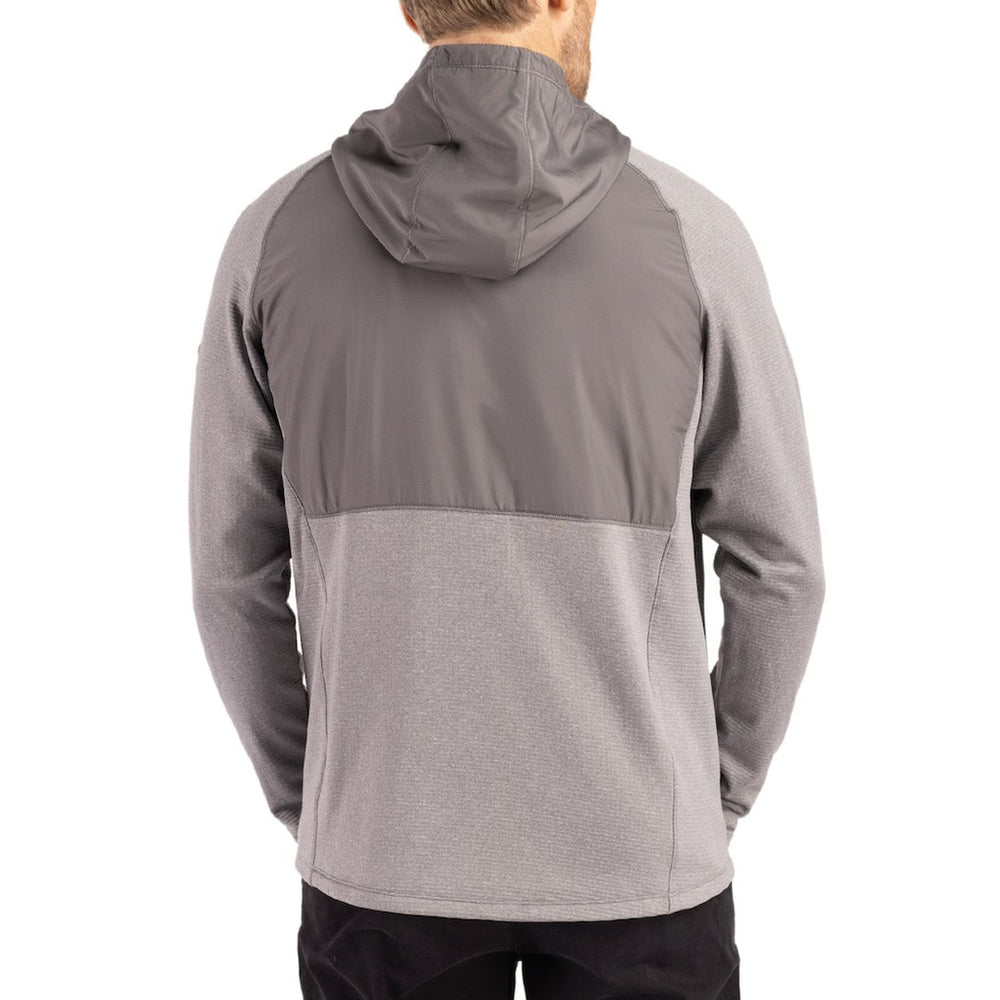 Cutter & Buck Peshastin Eco Fleece Recycled Raglan Full-Zip Tri-Blend Hybrid Jacket - San Francisco 49ers