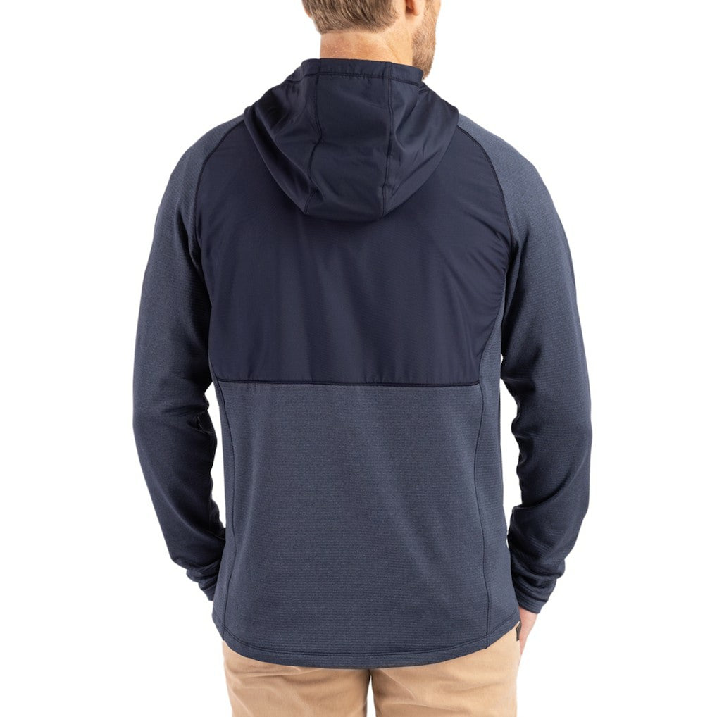 Cutter & Buck Peshastin Eco Fleece Recycled Raglan Full-Zip Tri-Blend Hybrid Jacket - Seattle Seahawks