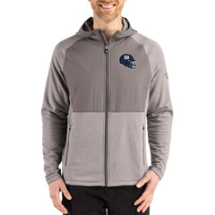 Cutter & Buck Peshastin Eco Fleece Recycled Raglan Full-Zip Tri-Blend Hybrid Jacket - New York Giants