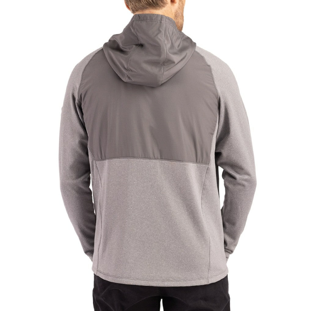 Cutter & Buck Peshastin Eco Fleece Recycled Raglan Full-Zip Tri-Blend Hybrid Jacket - New York Giants
