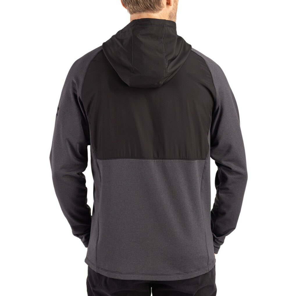 Cutter & Buck Peshastin Eco Fleece Recycled Raglan Full-Zip Tri-Blend Hybrid Jacket - Pittsburgh Steelers