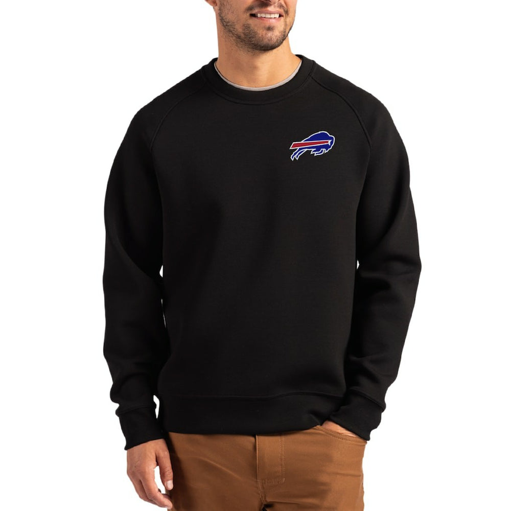 Cutter & Buck Primary Logo Roam Recycled Raglan Pullover Sweatshirt - Buffalo Bills