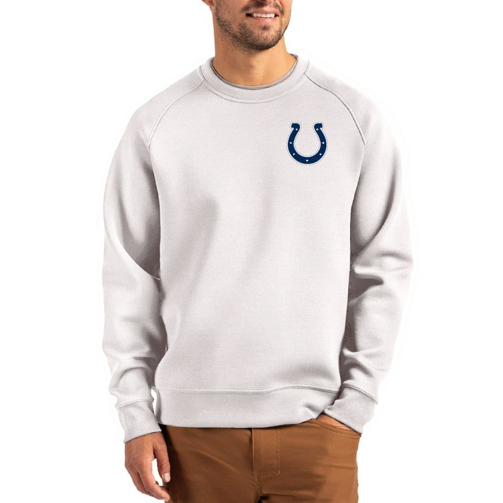 Cutter & Buck Primary Logo Roam Recycled Raglan Pullover Sweatshirt - Indianapolis Colts