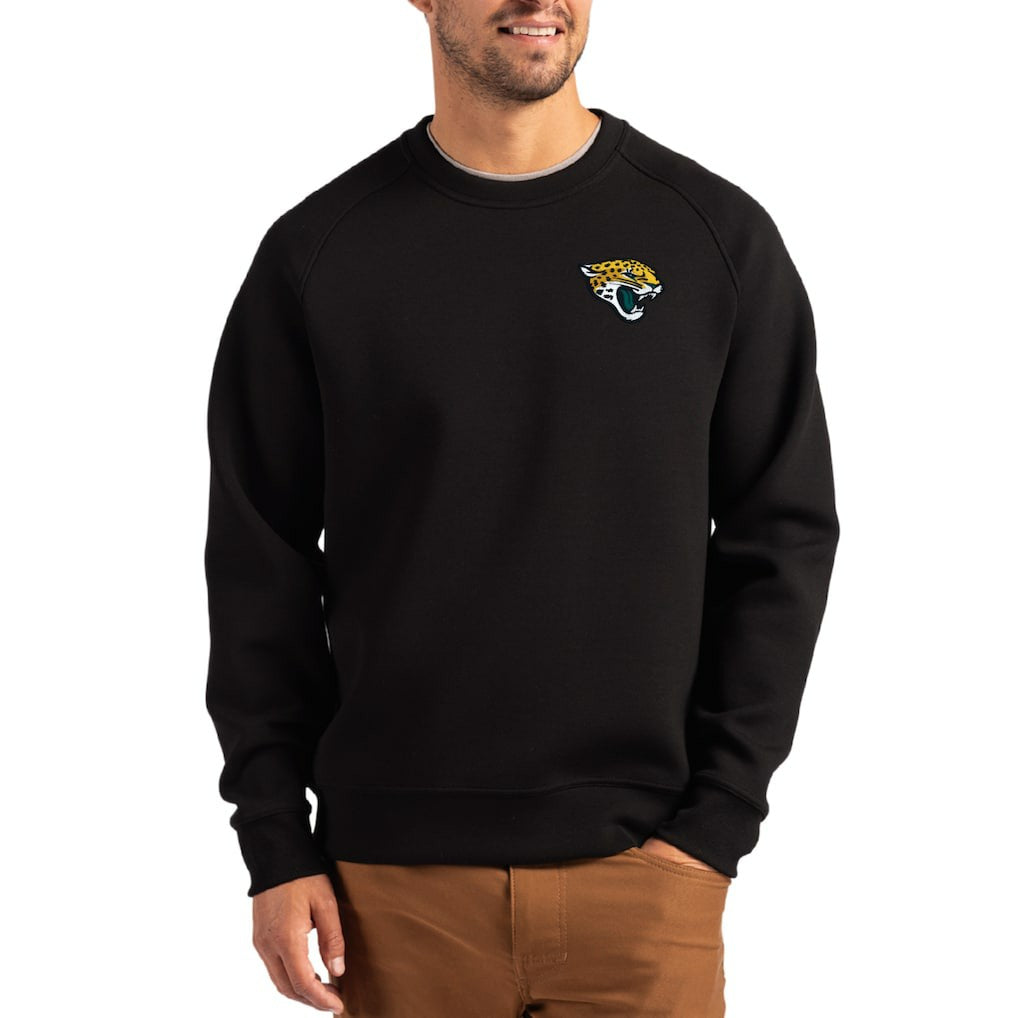 Cutter & Buck Primary Logo Roam Recycled Raglan Pullover Sweatshirt - Jacksonville Jaguars