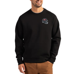 Cutter & Buck Helmet Roam Recycled Raglan Pullover Sweatshirt - Tampa Bay Buccaneers