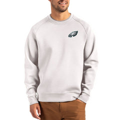 Cutter & Buck Primary Logo Roam Recycled Raglan Pullover Sweatshirt - Philadelphia Eagles