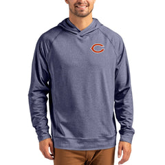 Cutter & Buck Adapt Knit Recycled Raglan Pullover Hoodie - Chicago Bears