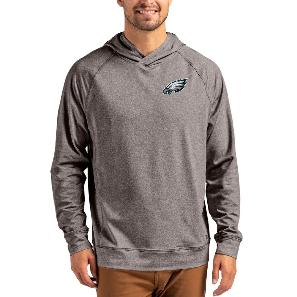 Cutter & Buck Adapt Knit Recycled Raglan Pullover Hoodie - Philadelphia Eagles