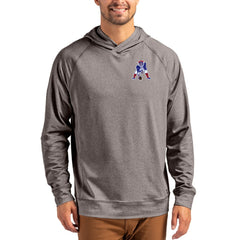 Cutter & Buck Adapt Historic Knit Recycled Raglan Pullover Hoodie - New England Patriots