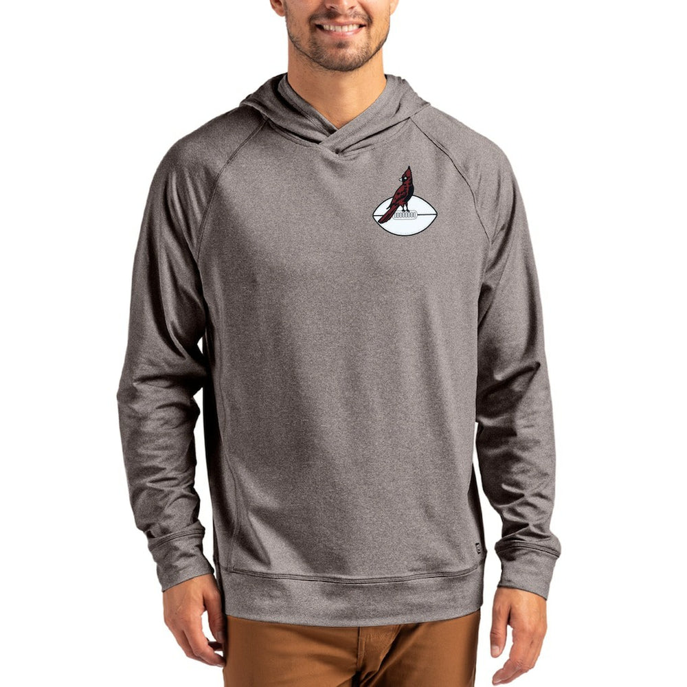 Cutter & Buck Adapt Historic Knit Recycled Raglan Pullover Hoodie - Arizona Cardinals