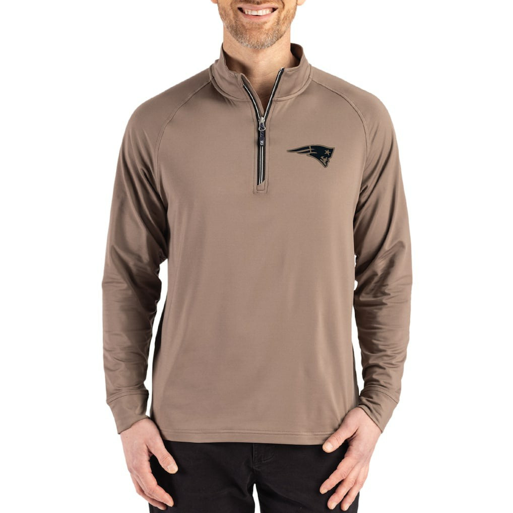Cutter & Buck Adapt Eco Knit Stretch Recycled Quarter-Zip Pullover - New England Patriots