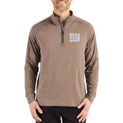 Cutter & Buck Adapt Eco Knit Stretch Recycled Quarter-Zip Pullover - New York Giants
