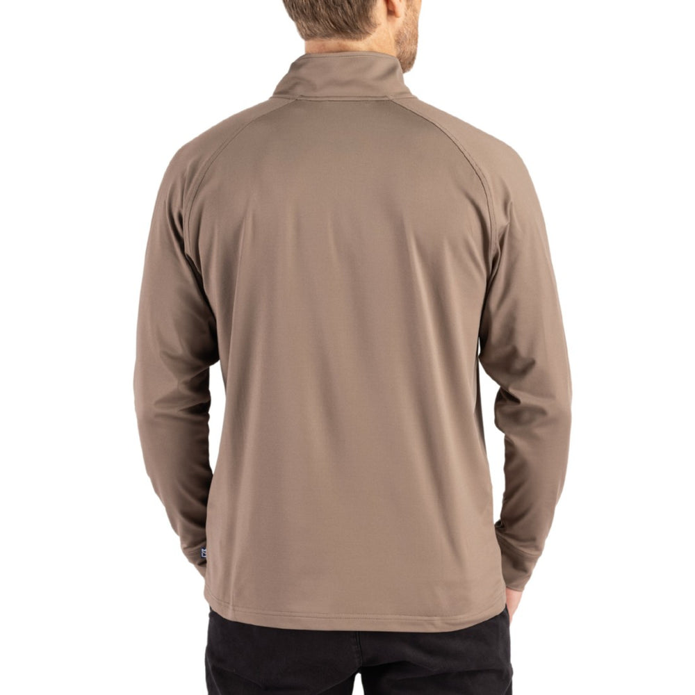 Cutter & Buck Adapt Eco Knit Stretch Recycled Quarter-Zip Pullover - Tampa Bay Buccaneers