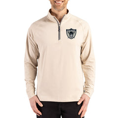 Cutter & Buck Adapt Eco Knit Stretch Recycled Quarter-Zip Pullover - Las Vegas Raiders