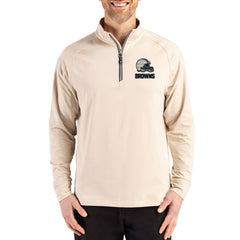 Cutter & Buck Adapt Eco Knit Stretch Recycled Quarter-Zip Pullover - Cleveland Browns