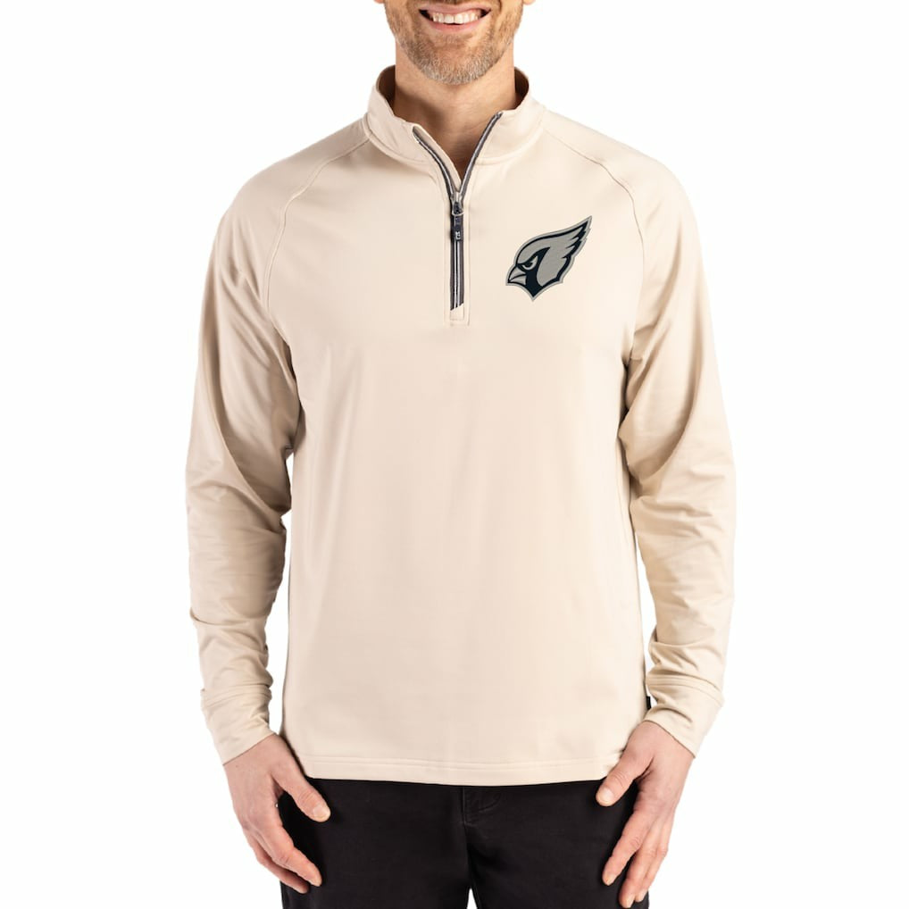 Cutter & Buck Adapt Eco Knit Stretch Recycled Quarter-Zip Pullover - Arizona Cardinals