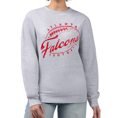 G-III 4Her by Carl Banks Women's Distressed Graphics Fleece Pullover Sweatshirt - Atlanta Falcons