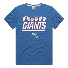 Homage Unisex NFL ASL Collection by Love Sign Tri-Blend T-Shirt - New York Giants