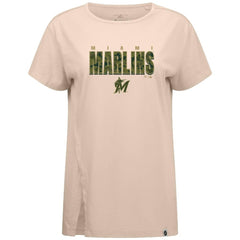 MLB Miami Marlins Levelwear Women's Influx Protect W T-Shirt