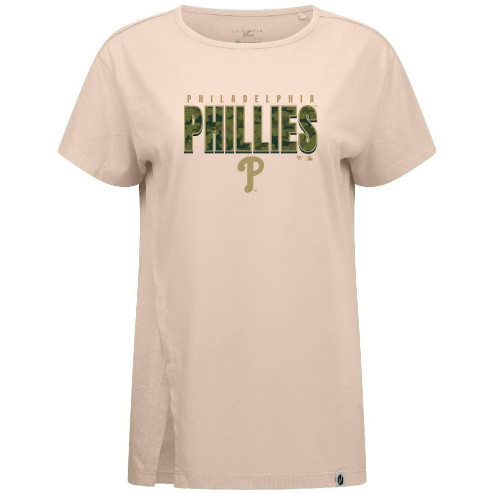 MLB Philadelphia Phillies Levelwear Women's Influx Protect W T-Shirt