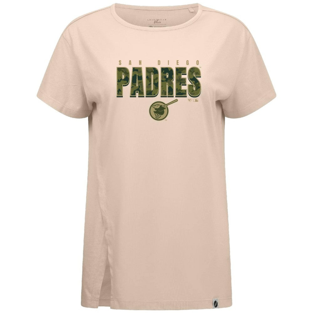 MLB San Diego Padres Levelwear Women's Influx Protect W T-Shirt