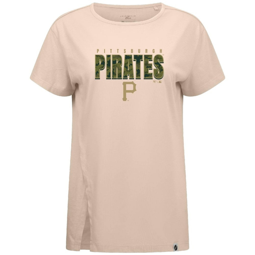 MLB Pittsburgh Pirates Levelwear Women's Influx Protect W T-Shirt