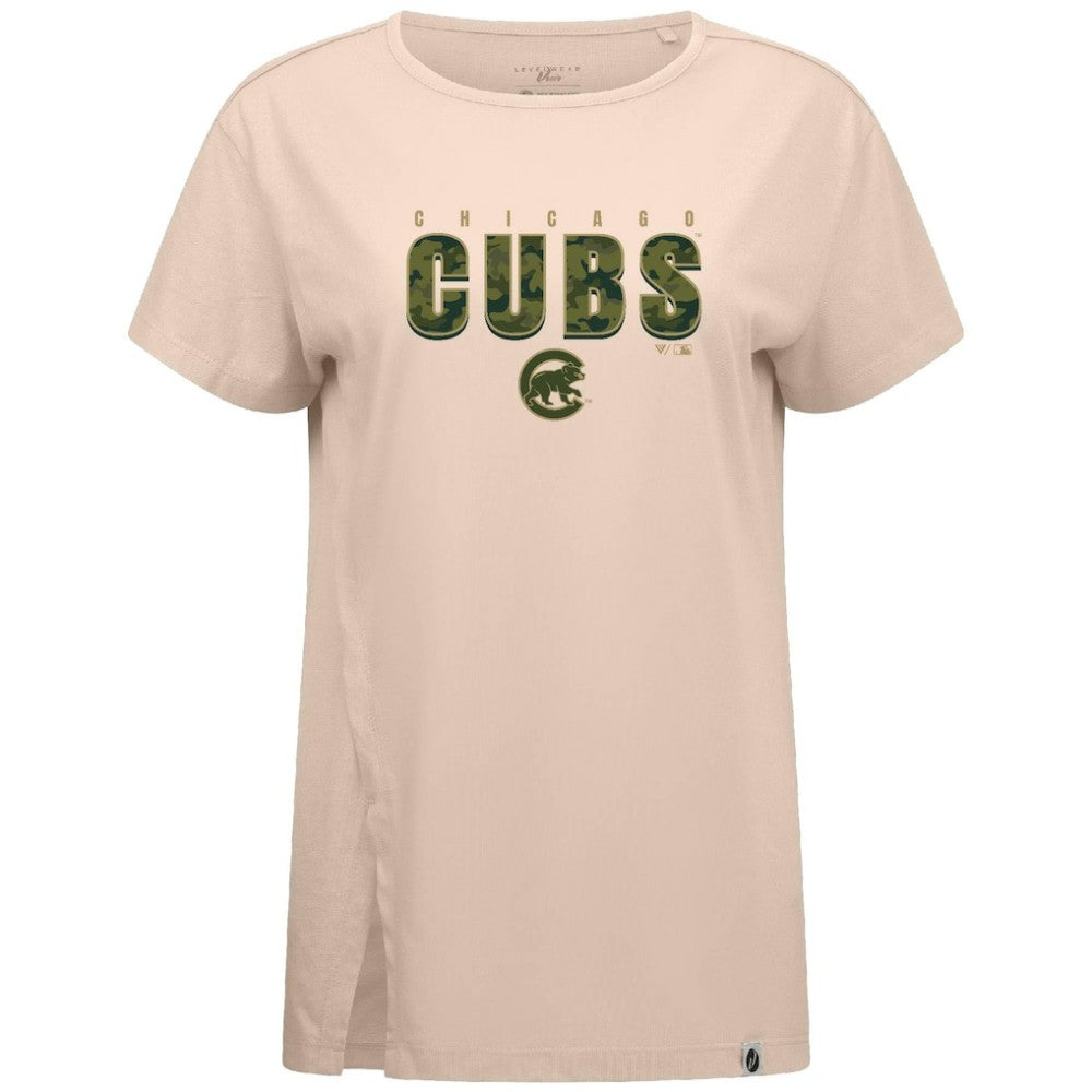 MLB Chicago Cubs Levelwear Women's Influx Protect W T-Shirt