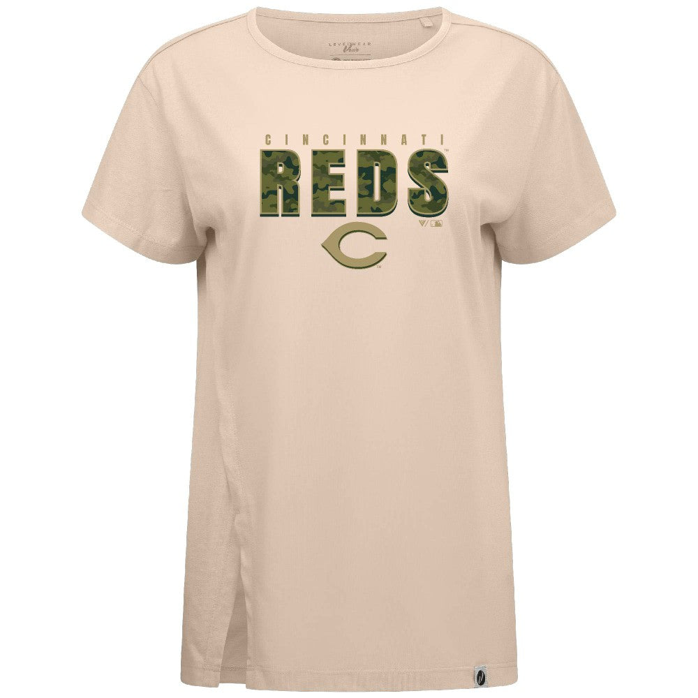 MLB Cincinnati Reds Levelwear Women's Influx Protect W T-Shirt