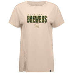 MLB Milwaukee Brewers Levelwear Women's Influx Protect W T-Shirt