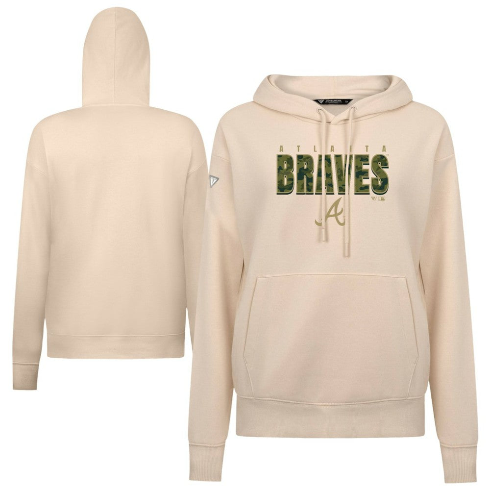 MLB Atlanta Braves Levelwear Women's Adorn Protect W Pullover Hoodie