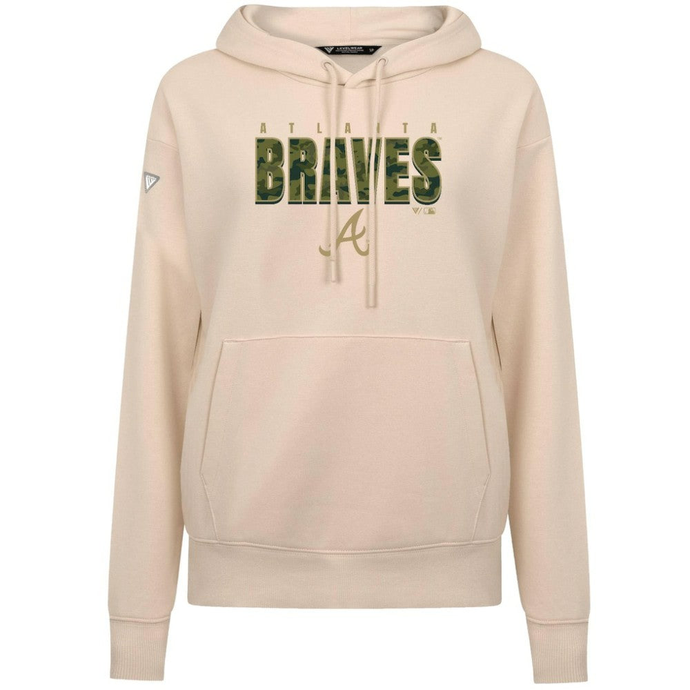 MLB Atlanta Braves Levelwear Women's Adorn Protect W Pullover Hoodie