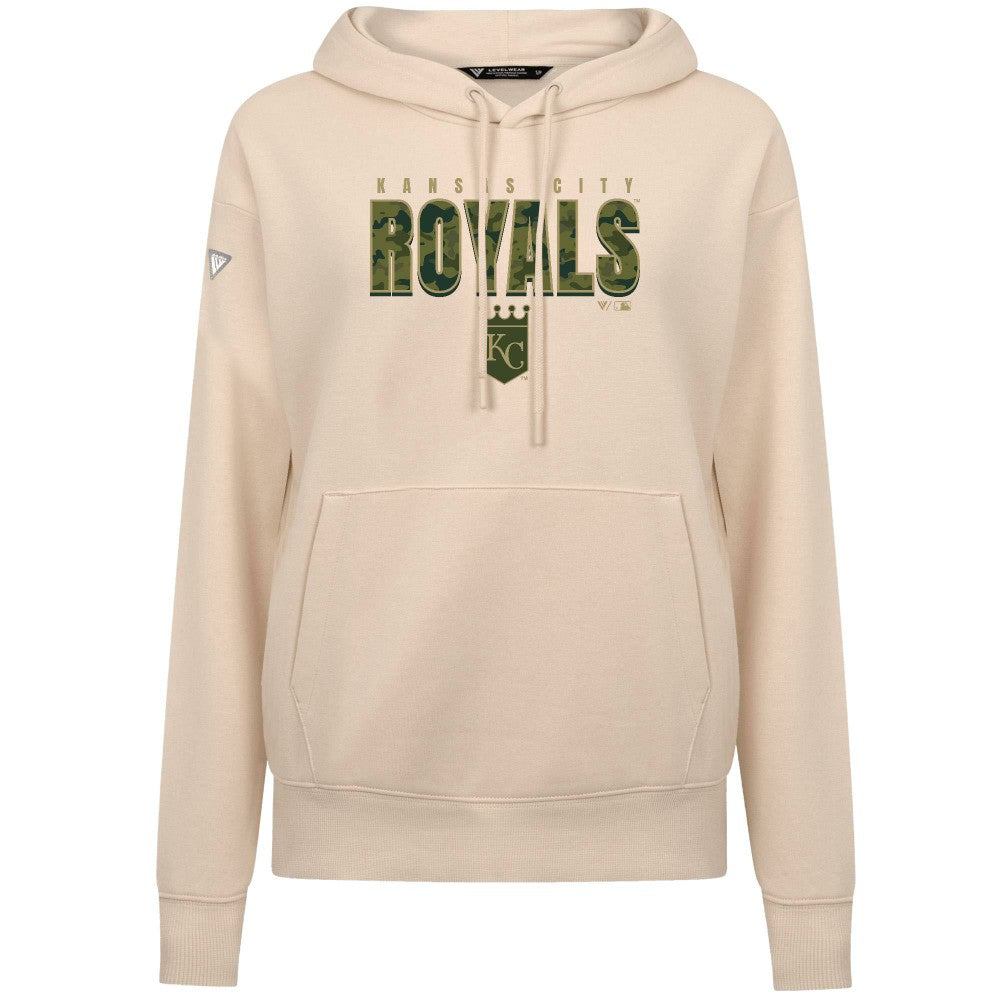 MLB Kansas City Royals Levelwear Women's Adorn Protect W Pullover Hoodie