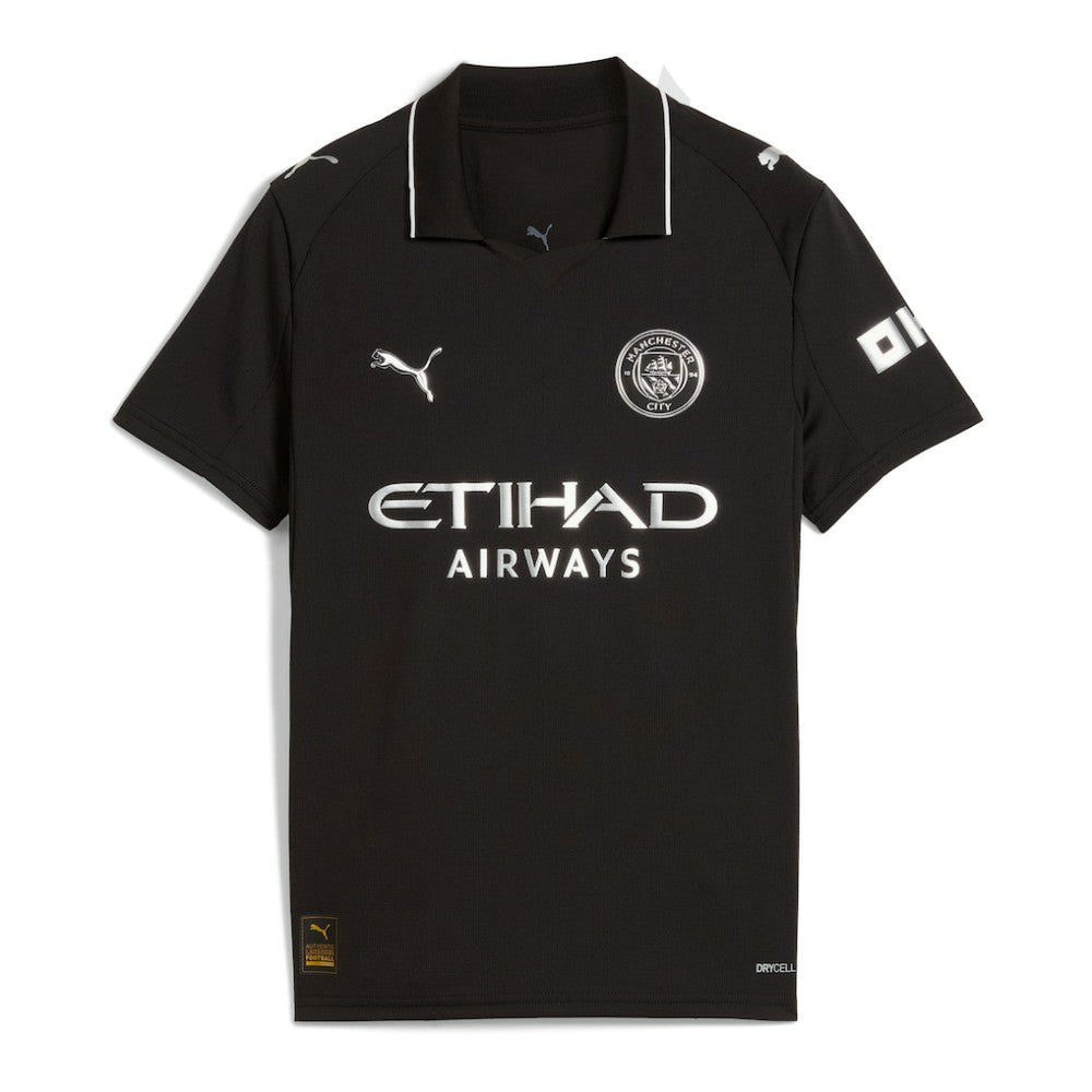 Manchester City Youth 2025/26 Away Replica Custom Jersey - Puma Black