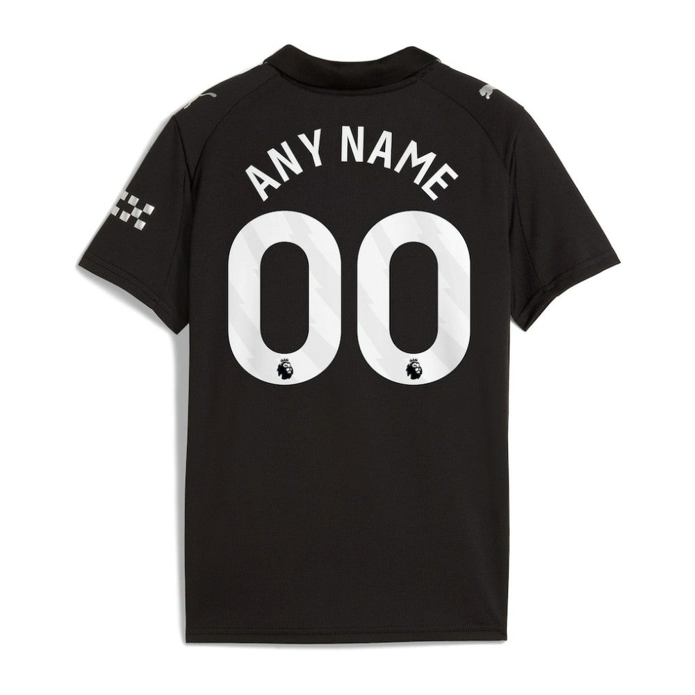 Manchester City Youth 2025/26 Away Replica Custom Jersey - Puma Black