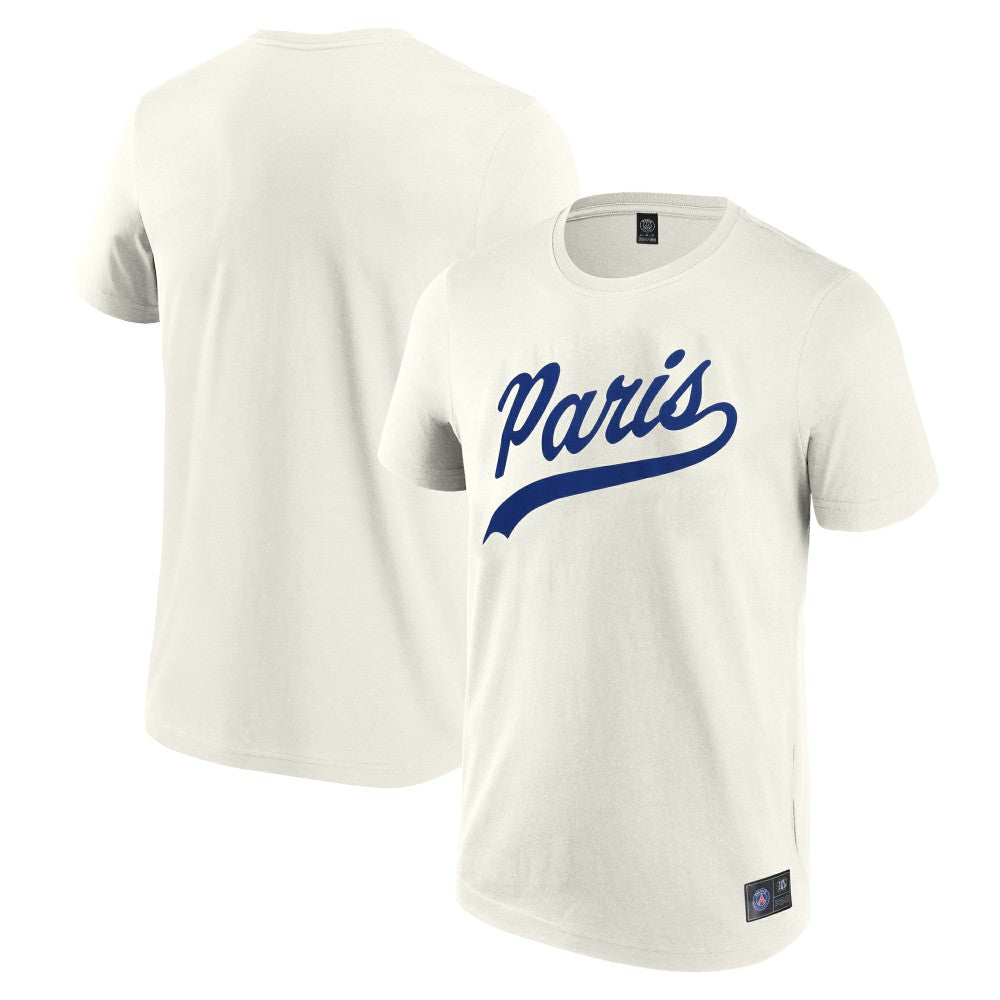 Paris Saint-Germain Collegiate T-Shirt - Fanatics Cream
